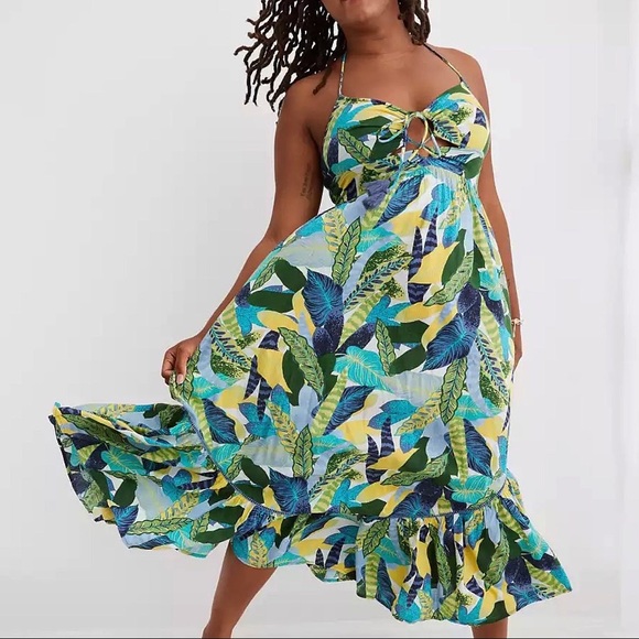 AERIE | Halter Beach Maxi Sundress - Picture 3 of 9